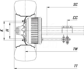 MUSTAFA CEYLAN - 12 Ton 10 Studs Single Tyre Lowbed Axles