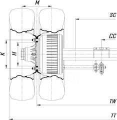 MUSTAFA CEYLAN - 14 Ton 10 Studs Double Tyre Lowbed Axles