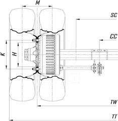 MUSTAFA CEYLAN - 9 Ton 10 Studs Double Tyre Lowbed Axles