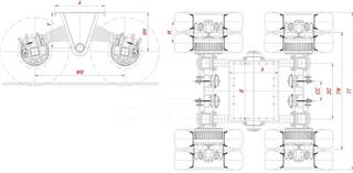 MUSTAFA CEYLAN - 2 X 12 Ton 6 Studs 20'' Rims Bogie Axles