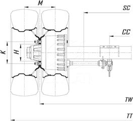 MUSTAFA CEYLAN - 9 Ton 10 Studs Double Tyre Axles (Round Beam)