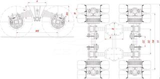 MUSTAFA CEYLAN - 2 X 12 Ton 6 Studs 20'' Rims R Type Bogie Axles