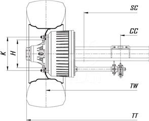 MUSTAFA CEYLAN - 14 Ton 10 Studs Single Tyre Axles